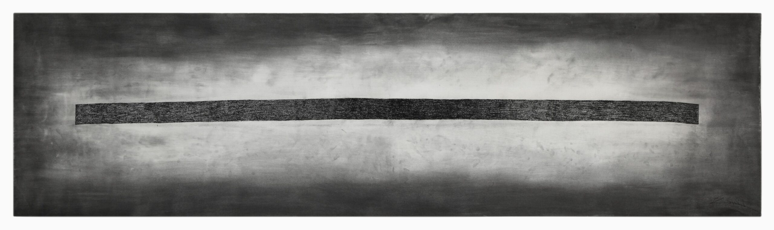 Friedrich Zirm I Ohne Titel I 2001 I Kohle auf Papier I 250 X 70